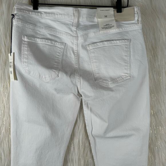 NWT Citizens of Humanity Ella Mid Rise Cropped Jeans Moonglow White Size 32 - Picture 7 of 15